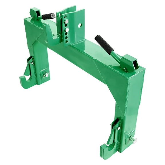KFFKFF 3-Point Quick Hitch, 4000 lbs Capacity, Adjustable 5-Level Bolt, Compatible with Category 2 Tractors, Durable 3-Point Attachment, Green