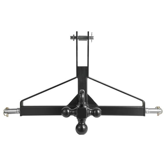 KFFKFF 3-Point Trailer Hitch with 2-Inch Receiver, Quick Hitch Attachment, Durable Tractor Tow Drawbar Adapter, Compatible with Various Tractor Brands