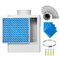 thumbnail image 1 of KFFKFF 3-in-1 Indoor Dryer Vent Kit, Durable ABS Material for 4-Inch Exhaust Ports, Overheat Alert System, Detachable Mesh Cap, Multi-Layer Filtration with 4 Extra Pads, 1 of 9