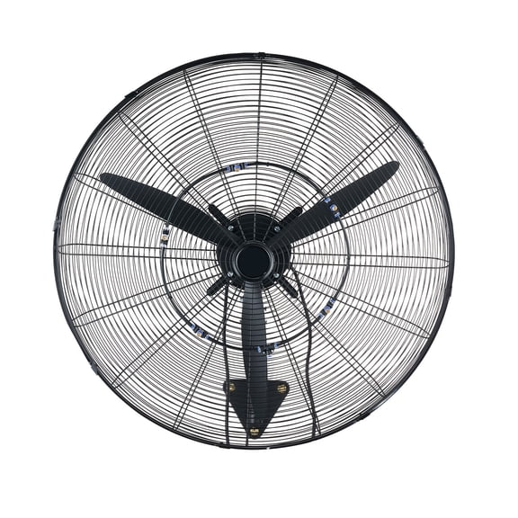 KFFKFF 30-Inch Wall-Mounted Fan with Oscillation & Mist, IP44-Rated, 3-Speed Settings, Wide Airflow Coverage, Mechanical Controls for Industrial, Commercial, Garage, Workshop, and Gym Use