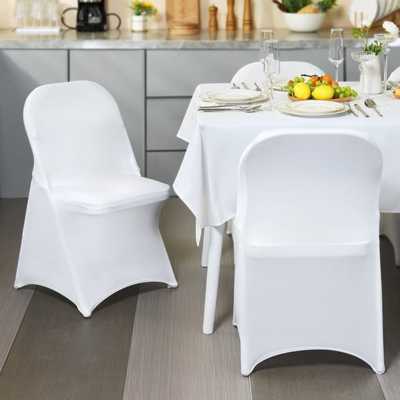 KFFKFF 30 PCS Stretch Spandex Chair Covers, Universal Fit, Washable and Removable Slipcovers for Events, Celebrations, Parties, Weddings, Banquets, and Dining