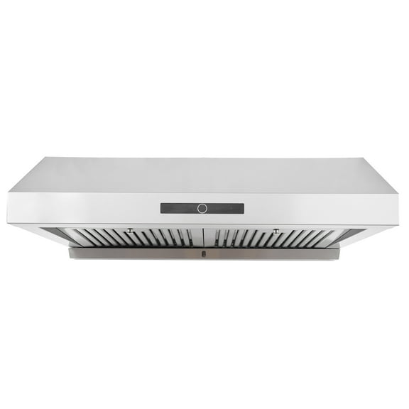 KFFKFF 30" Under Cabinet Range Hood Ductless Kitchen Vent Stainless Steel LED