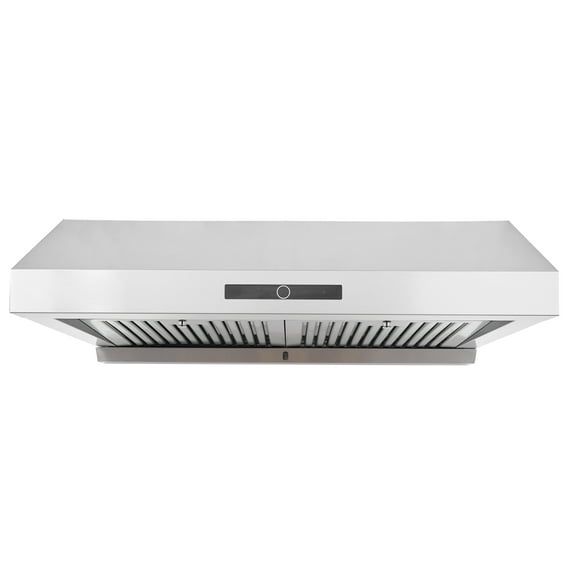 KFFKFF 30" Under Cabinet Range Hood Ductless Kitchen Vent Stainless Steel LED