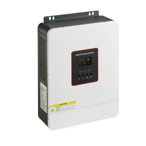 KFFKFF 3000W Hybrid Solar Inverter, 24V DC to 230V AC, Pure Sine Wave Power Converter with Charger, Integrated 80A MPPT Solar Controller, Compatible with Lead Acid and Lithium Batteries