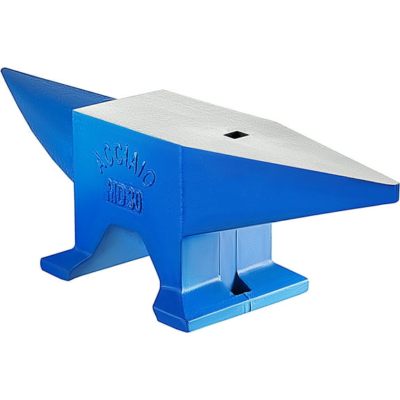 KFFKFF 30KG/66.1LBS Steel Horn Anvil, Durable Cast Iron Blacksmith Tool for Forging, Portable and Stable Workbench Anvil