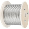 thumbnail image 1 of KFFKFF 316 Stainless Steel Wire Rope 500FT Stainless Steel Cable 5/32 Inch 1x19 Steel Cable for Railing Decking DIY Balustrade (500FT), 1 of 9