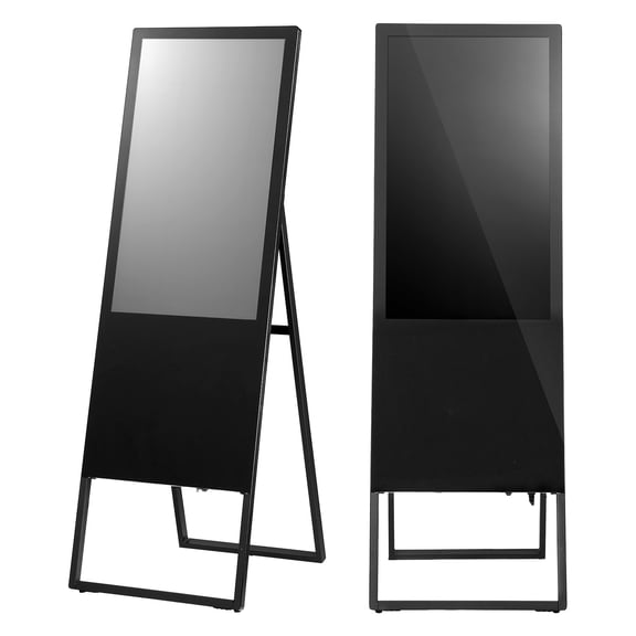 KFFKFF 32-Inch Indoor Digital Signage Kiosk with WiFi, HDMI/USB Input, Android OS, 178 Wide Viewing Angle, LCD Touchscreen Display, Interactive Vertical Advertising Monitor