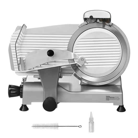 KFFKFF 340W Electric Food Meat Slicer Deli Slicer with 10-inch SUS420 Blade