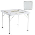 thumbnail image 1 of KFFKFF 35.4'' Foldable Multifunctional Square Game Table Portable Domino Game Table with 4Cup Holders/4 Chip Trays/Dominoes for Mahjong Poke Puzzles, 1 of 8