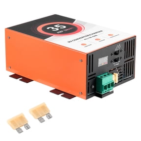KFFKFF 35 Amp RV Power Converter, 110V AC to 12V DC Battery Charger, 4-Stage Smart Charging System, 13V-16.5V Operating Range, Suitable for Lithium and Lead-Acid Batteries in Campers and Trailers