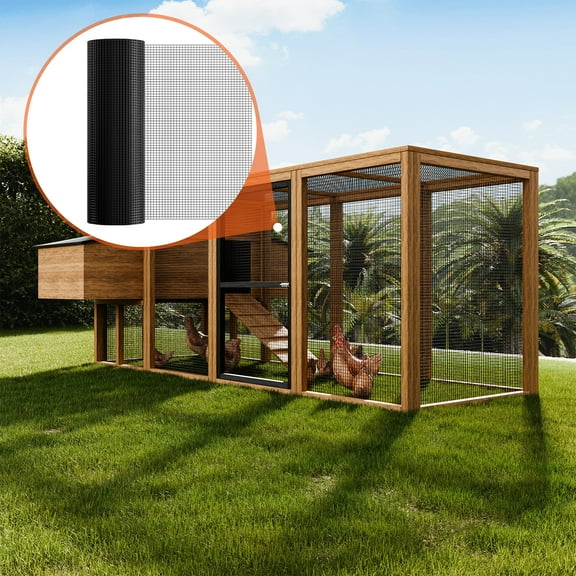 KFFKFF 36'' x 50' Wire Mesh Roll Hardware Cloth 19 Gauge Chicken Wire Fence Roll