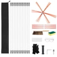 thumbnail image 1 of KFFKFF 39 ft Extendable Chimney Cleaning Kit with Bristle Replacements & Safety Goggles, Flexible Design for 90° Angles, Suitable for Square and Rectangular Chimneys, 1 of 9