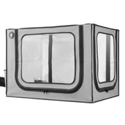 KFFKFF 3D Printer Enclosure with Ventilation, Durable Waterproof Protective Case, Large Size 600D Oxford Cloth Tent with LED, Maintains Stable Temperature, Compatible with Bambu Lab A1 Combo, Grey