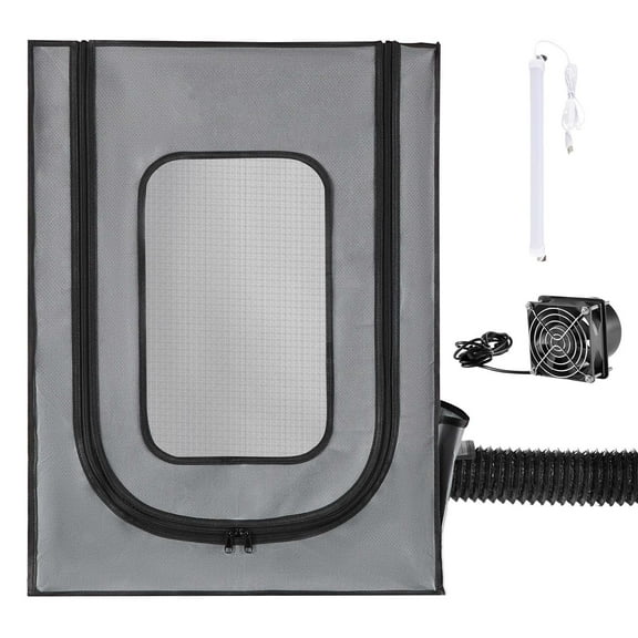KFFKFF 3D Printer Enclosure with Ventilation, Dustproof Waterproof Oxford Cloth Resin Tent, Temperature-Stable Protective Case with LED, Compatible with Photon Mono/Mars 3, FDM/LCD Printers