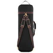 KFFKFF 4/4 Full Size Violin Case, Integrated Hygrometer, Lightweight Travel Carry Bag, Plush Interior, Shoulder Straps, Scratch-Resistant, Oblong Design, for Violin, Black