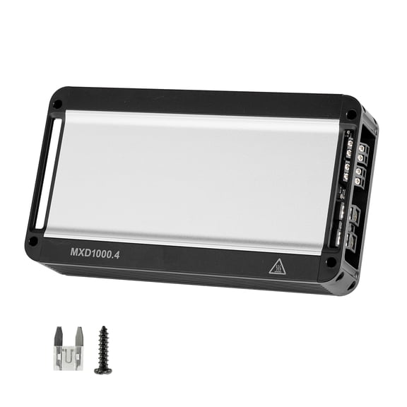 KFFKFF 4-Channel Car Audio Amplifier, 2 Ohm Stable, Bridgeable Class D Full Range Amp, Max Output: 4 x 500W @ 4 Ohm / 4 x 1000W @ 2 Ohm, Suitable for Cars, SUVs, Trucks, and Off-Road Vehicles