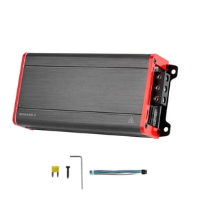KFFKFF 4 Channel Car Audio Amplifier, 2 Ohm Stable, Bridgeable Class D Full Range Amp, Max Power 4 x 272W @ 4 Ohm / 4 x 400W @ 2 Ohm for Vehicles