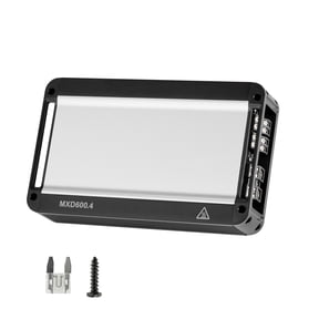 KFFKFF 4-Channel Car Audio Amplifier, Class D Full Range Amp, Stable at 2 Ohms, Bridgeable Design, Max Output: 4 x 420W @ 4 Ohms / 4 x 600W @ 2 Ohms, Suitable for Cars, SUVs, Trucks