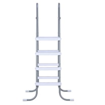 KFFKFF 3-Step Steel A-Frame Pool Ladder for Above-Ground Pools ...