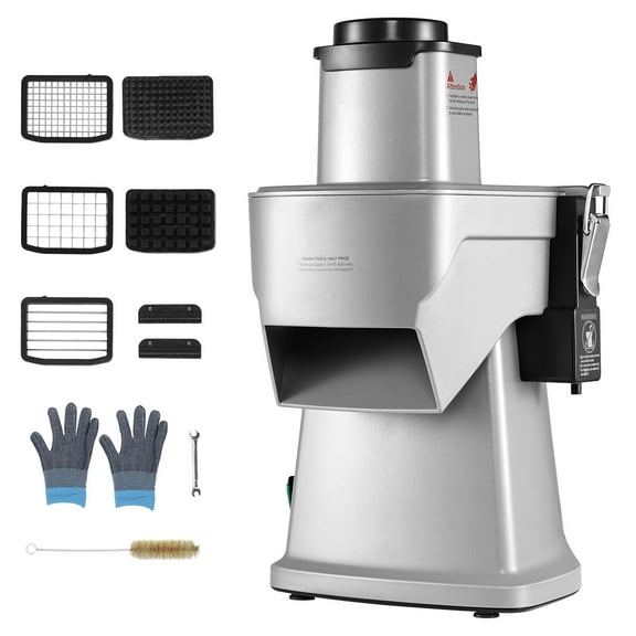 KFFKFF 4 in 1 Electric Vegetable Slicer Food Vegetable Chopper Dicer Cutter 200W