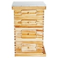 thumbnail image 1 of KFFKFF Robust and Long-Lasting 40 Frame Beehive Starter Kit, Beeswax Coated Fir Wood, 22.13 x 18.19 x 36.61 inch, 1 of 9