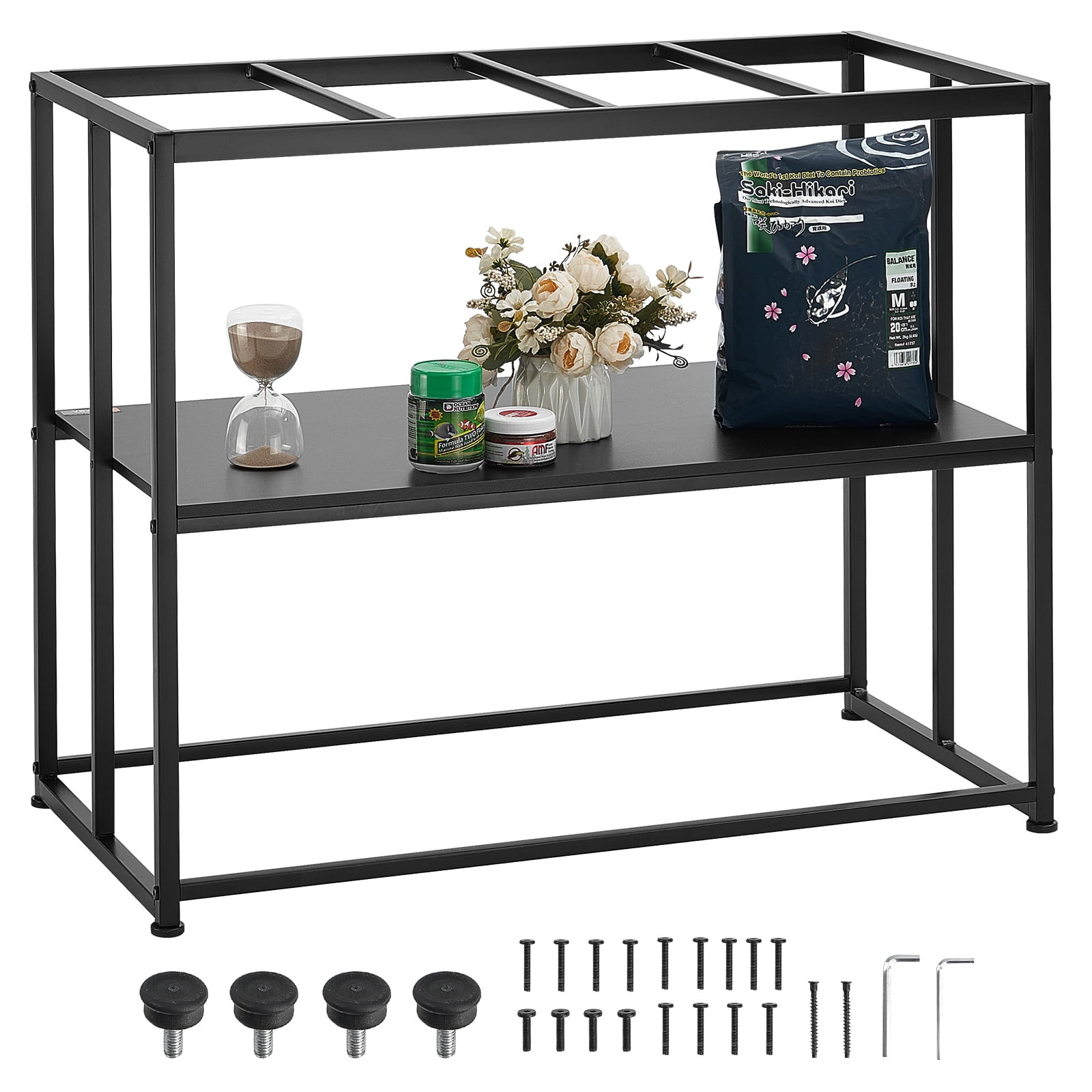 KFFKFF 40 Gallon Aquarium Stand Fish Tank Stand 335 lbs 36.5x18.5x29.5 Steel