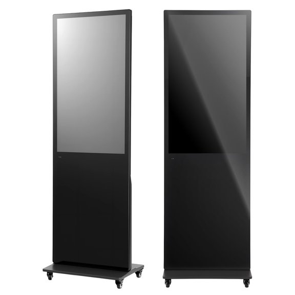 KFFKFF 43 in Indoor Digital Signage Floor Standing Advertising Display Kiosk, with WiFi HDMI/USB Input, Android OS, 178 Wide Viewing Angle, LCD Screen Interactive Monitor for Mobile Commercial Use