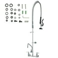 thumbnail image 1 of KFFKFF 44" Height Commercial Wall Mount Kitchen Sink Faucet Pre-Rinse, 1 of 10