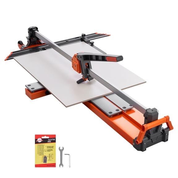 KFFKFF 47.2-Inch Manual Tile Cutter with Spring-Loaded Base, Adjustable Angle Guide, Tungsten Carbide Cutting Wheel, Precision Alignment System, Ideal for DIY Projects, Ceramic, Floor, and Wall Tiles