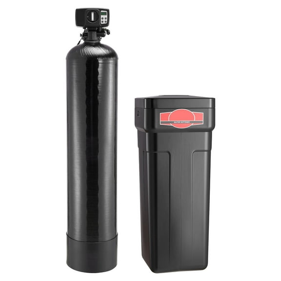 KFFKFF 48,000 Grains Whole House Water Softener System with Digital Control Head and Bypass Valve,Designed to Reduce Hardness and Minerals, Enhance Water Quality,Suitable for Homes with 3-4 Bathrooms