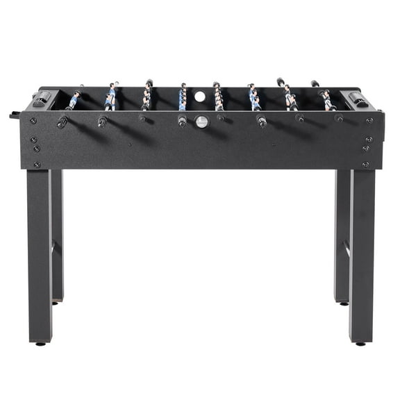 KFFKFF 48-Inch Foosball Table, Standard Size Soccer Game Table for Home, Family, and Game Room, Sturdy Design with 2 Balls, Score Tracker, and Cup Holders