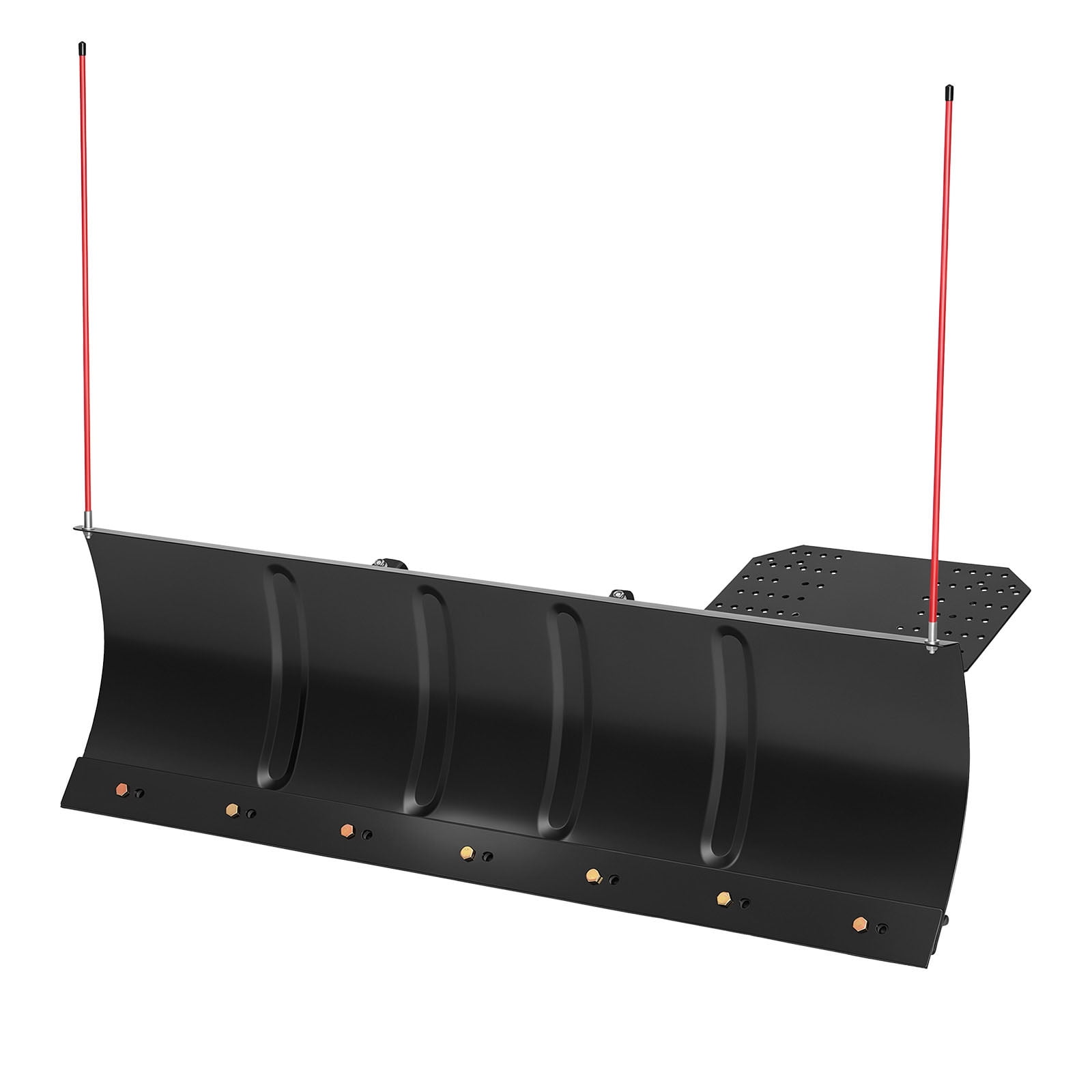 KFFKFF 48-inch Snow Plow Kit with Universal Attachment, Compatible with Most ATVs and UTVs, Adjustable Height and Angle, Quick Detachment, Durable Steel Blade for Effective Snow Removal