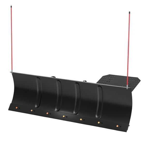 KFFKFF 48-inch Snow Plow Kit with Universal Attachment, Compatible with Most ATVs and UTVs, Adjustable Height and Angle, Quick Detachment, Durable Steel Blade for Effective Snow Removal