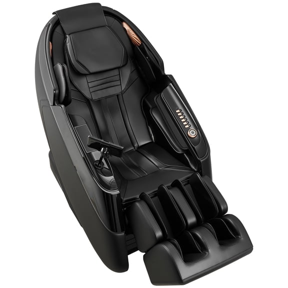 KFFKFF 4D Zero-Gravity Full Body Massage Chair with Adjustable Footrest, Multiple Massage Modes, Air Compression, Heating for Waist & Legs, Bluetooth Audio,and Touchscreen Controls for Home or Office
