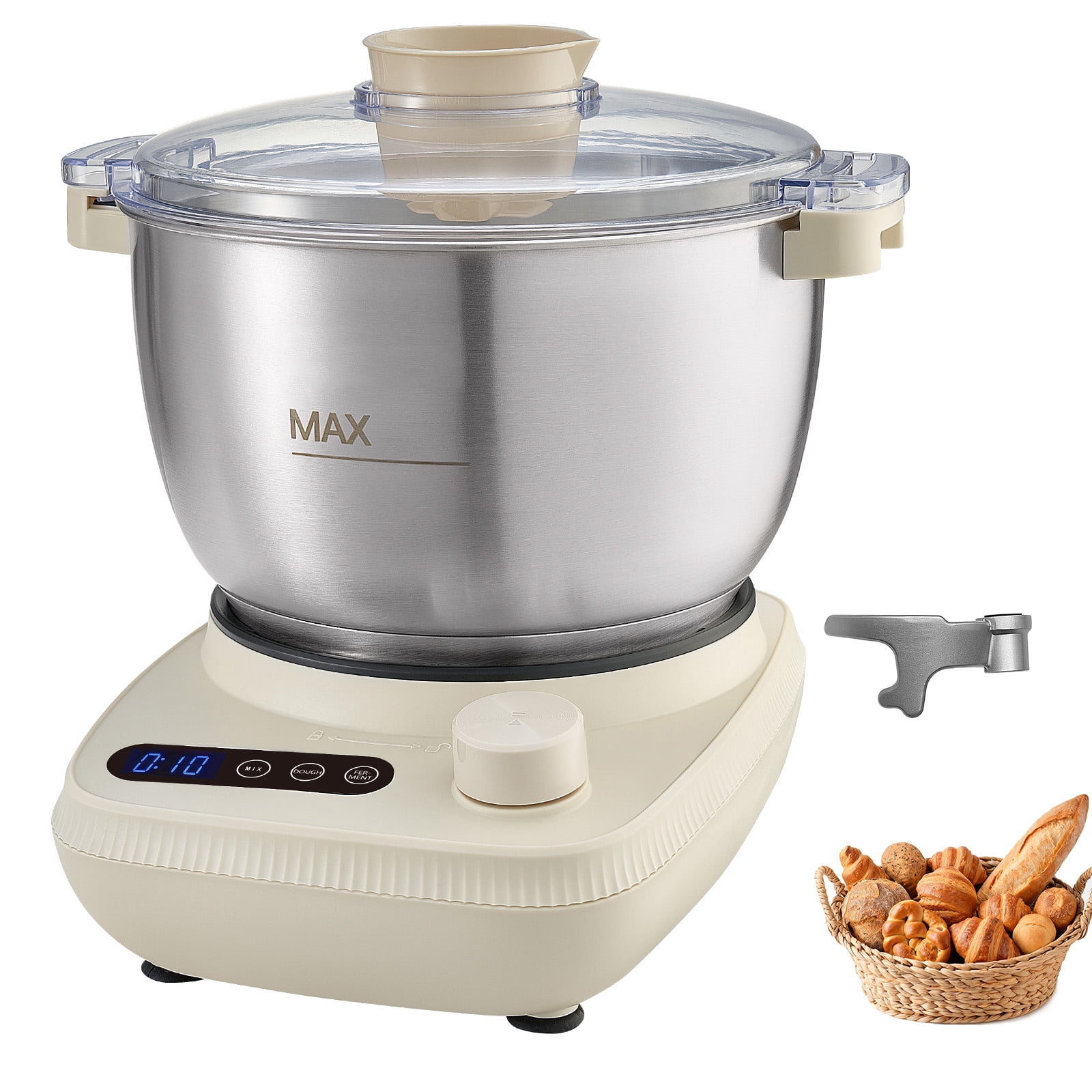 KFFKFF 5.3 Quart Electric Dough Mixer with Ferment Function, Ideal for ...