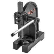 KFFKFF 5.9 Inch Maximum Height Manual Arbor Press 1 Ton, Press Machine for Riveting Punching Holes, Heavy Duty Arbor Presses, with Manual Desktop Arbor Press Cast Iron Material