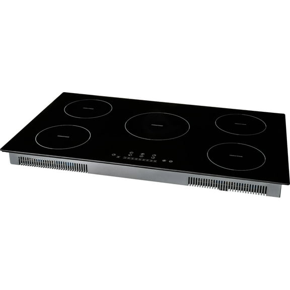 KFFKFF 5 Burners Ceramic Glass Stove Top Touch Control 36 inch Electric Cooktop