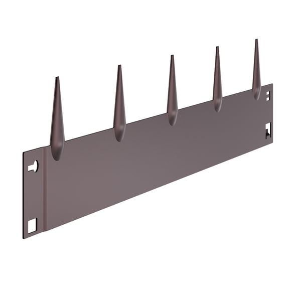 KFFKFF 5 Pcs Steel Landscape Edging 39 x 4 in, Rust-Resistant Metal Garden Border, Flexible Lawn Edging, Durable Yard Divider for Flower Beds, Pathways, Brown
