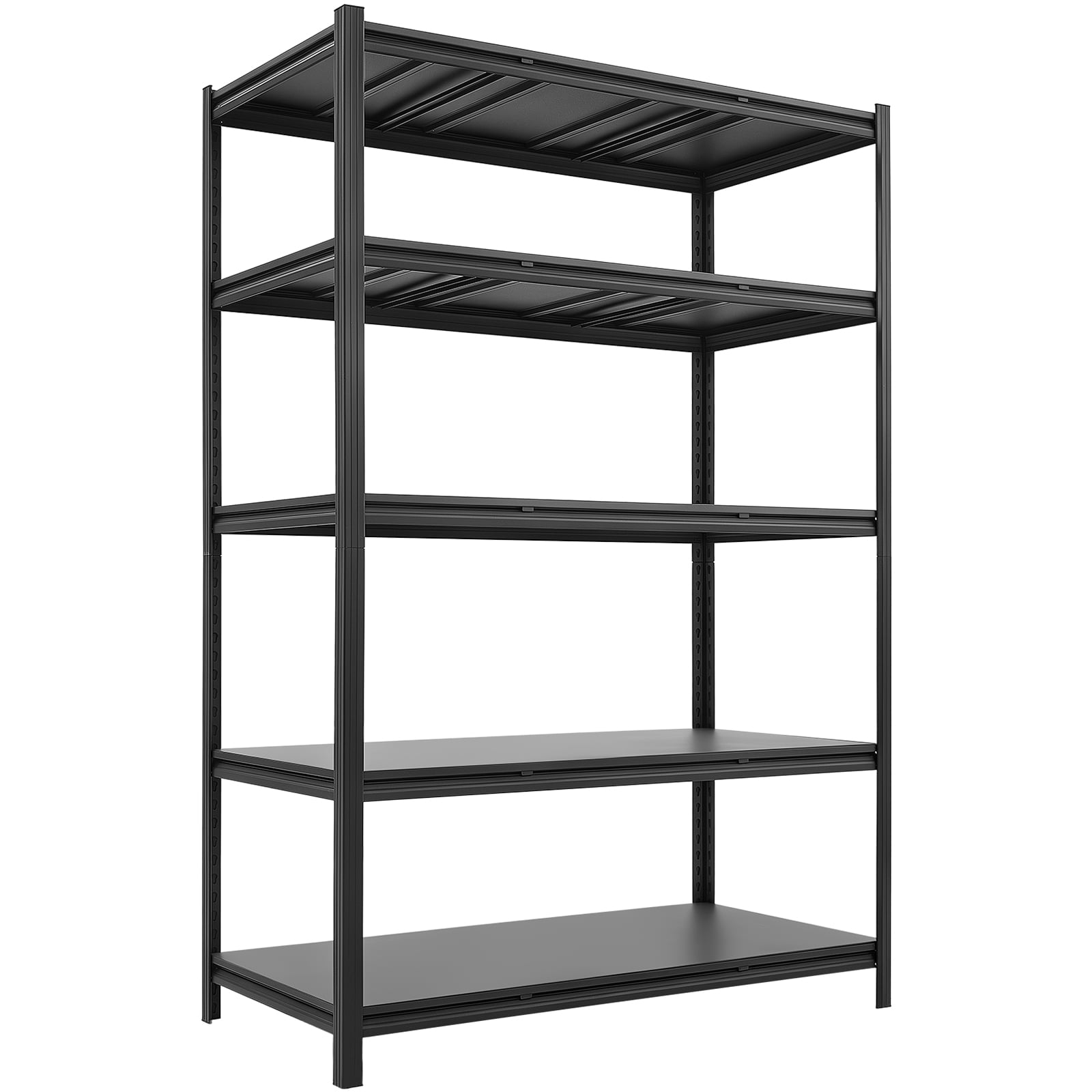 KFFKFF 5-Tier Adjustable Storage Shelves, 3000 lbs Capacity, Heavy-Duty Metal Utility Rack for Garage, Workshop, Warehouse, or Basement, 48.43" W x 24.53" D x 71.38" H