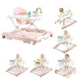 thumbnail image 1 of KFFKFF 5-in-1 Baby Walker with Adjustable Height, Foldable Activity Center on Wheels, Comfortable High-Back Seat, Rocker Bouncer Function, Anti-Rollover Design for Toddlers Aged 6-24 Months, 1 of 9