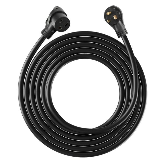 KFFKFF 50-Amp Energy Extension Line, 50 Feet, 250 Volts 12500 Watts Durable Power Cable, NEMA 6-50R NEMA 6-50P SWT 6AWG Versatile Welder Extension Cord, Comes with Storage Bag