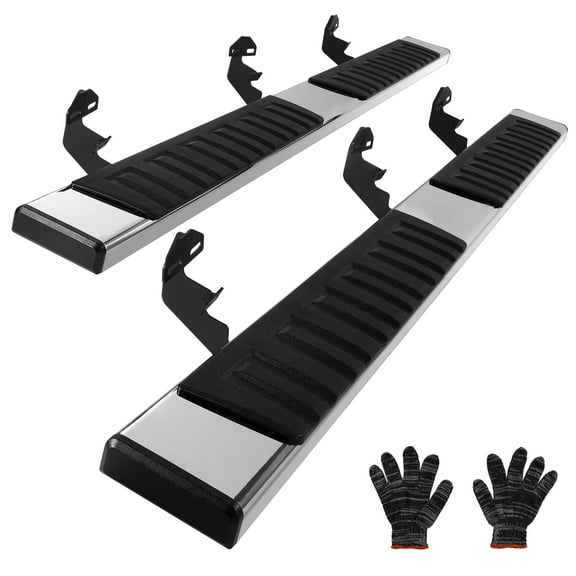 KFFKFF 500 LBS Running Boards 6" Step Bars 1500 Crew Cab Fit 2009-2018 Dodge Ram