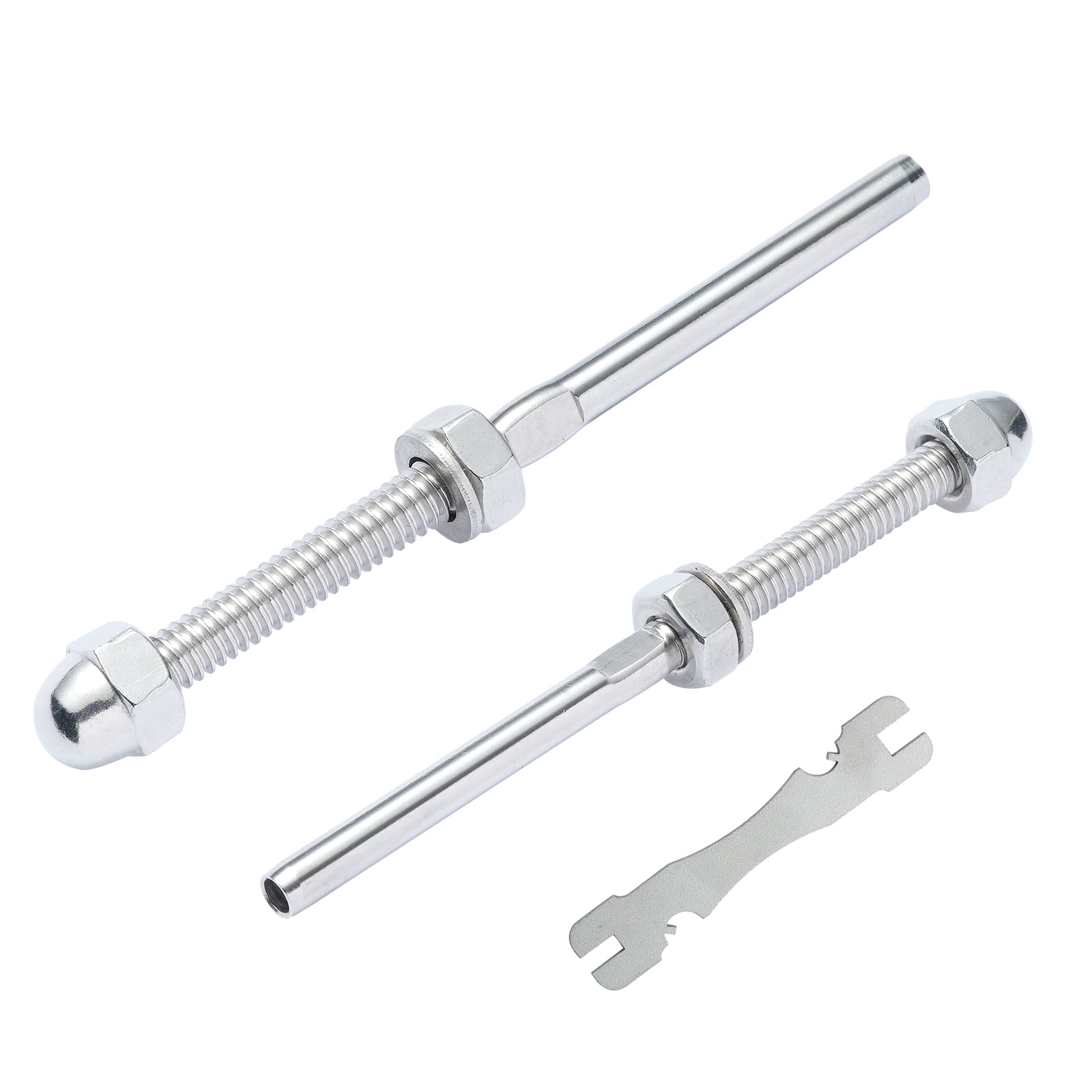 Threaded Cable Post KFFKFF 51 Set Cable Railing Threaded Swage Stud Tension Terminal for 1/ ...