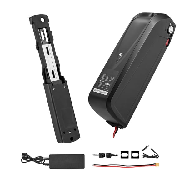 KFFKFF 52V 20Ah Electric Bike Lithium Battery Pack with BMS, 3A Charger, Lock, and Indicator for 1500W E-Bike Motor, Detachable Replacement Kit with Discharge Socket