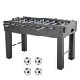 thumbnail image 1 of KFFKFF 55-Inch Foosball Table, Standard Size for Indoor Use, Ideal for Home, Family, and Game Rooms, Sturdy Soccer Game Set with 4 Balls, Score Tracker, and Dual Cup Holders, 1 of 9