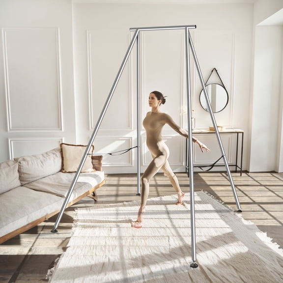 KFFKFF 551.15 lbs Aerial Swing Stand Aerial Yoga Frame Load Bearing Steel Frame