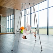KFFKFF 551.15 lbs Yoga Swing Stand Hammock Aerial Silk Kit Load Yoga Frame White