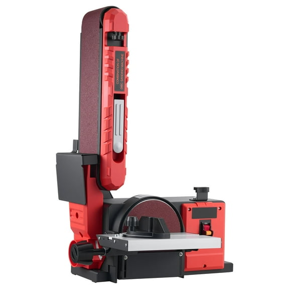 KFFKFF 6" Disc Sander & 4" x 36" Belt Sander, 400W Belt Disc Sander Combo with Adjustable 0-45 Worktable & Dust Port for Woodworking, Knife Sharpening, and DIY Projects