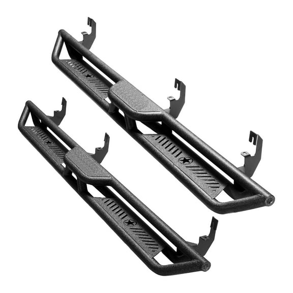 KFFKFF 6-Inch Side Steps for 2015-2025 Chevy Colorado/GMC Canyon Crew Cab, Black Carbon Steel Running Boards, 550 lbs Capacity, Non-Slip Design with Rust-Resistant Coating