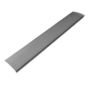 KFFKFF 6 in Powder-Coated Steel Gutter Screen, Durable 75 ft Length, 0.04 in Thickness, Leaf Guard for Debris and Leaves, Simple DIY Installation, Compatible with 6" Standard Systems, 25 Pack, Black